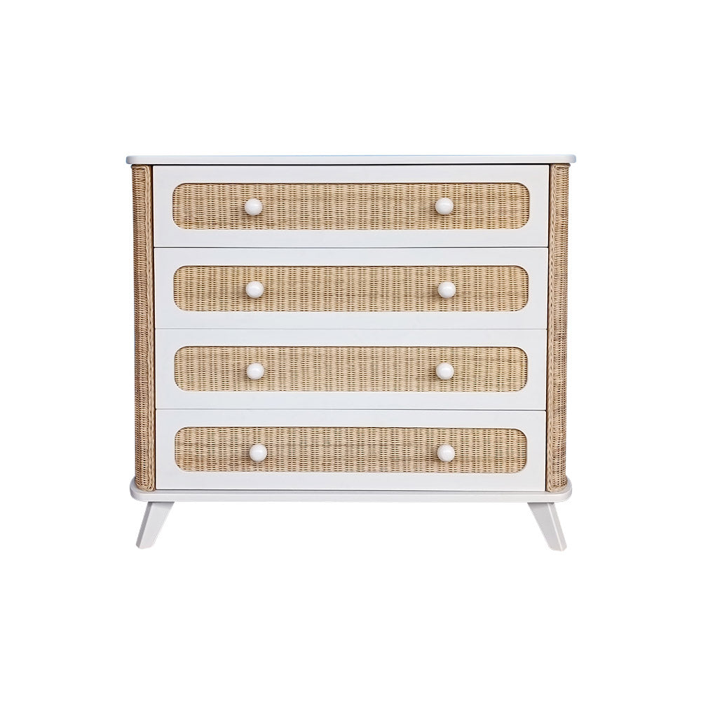 COQUILLAGE Chest of Drawers White