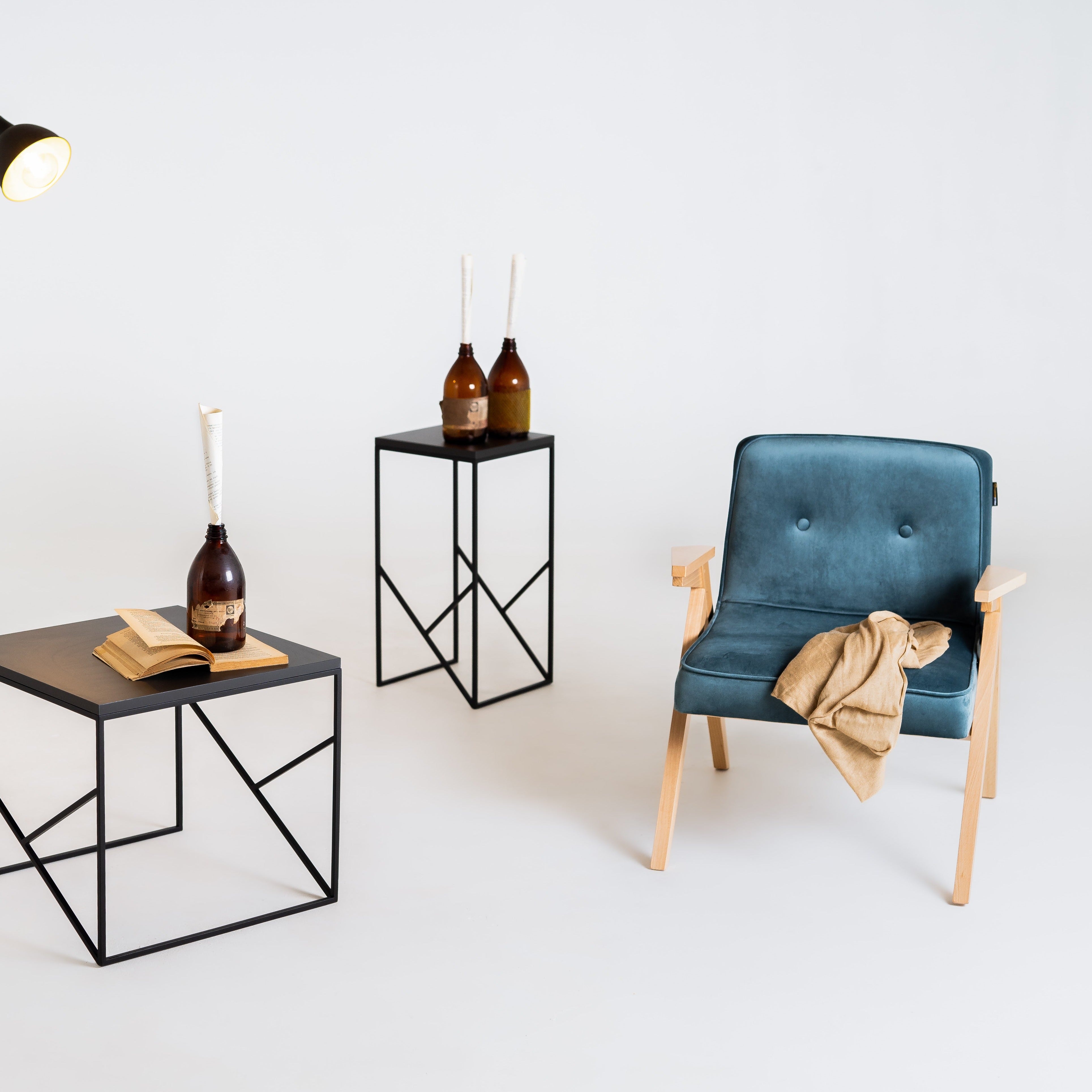 VINC Fauteuil - Bleuet Naturel