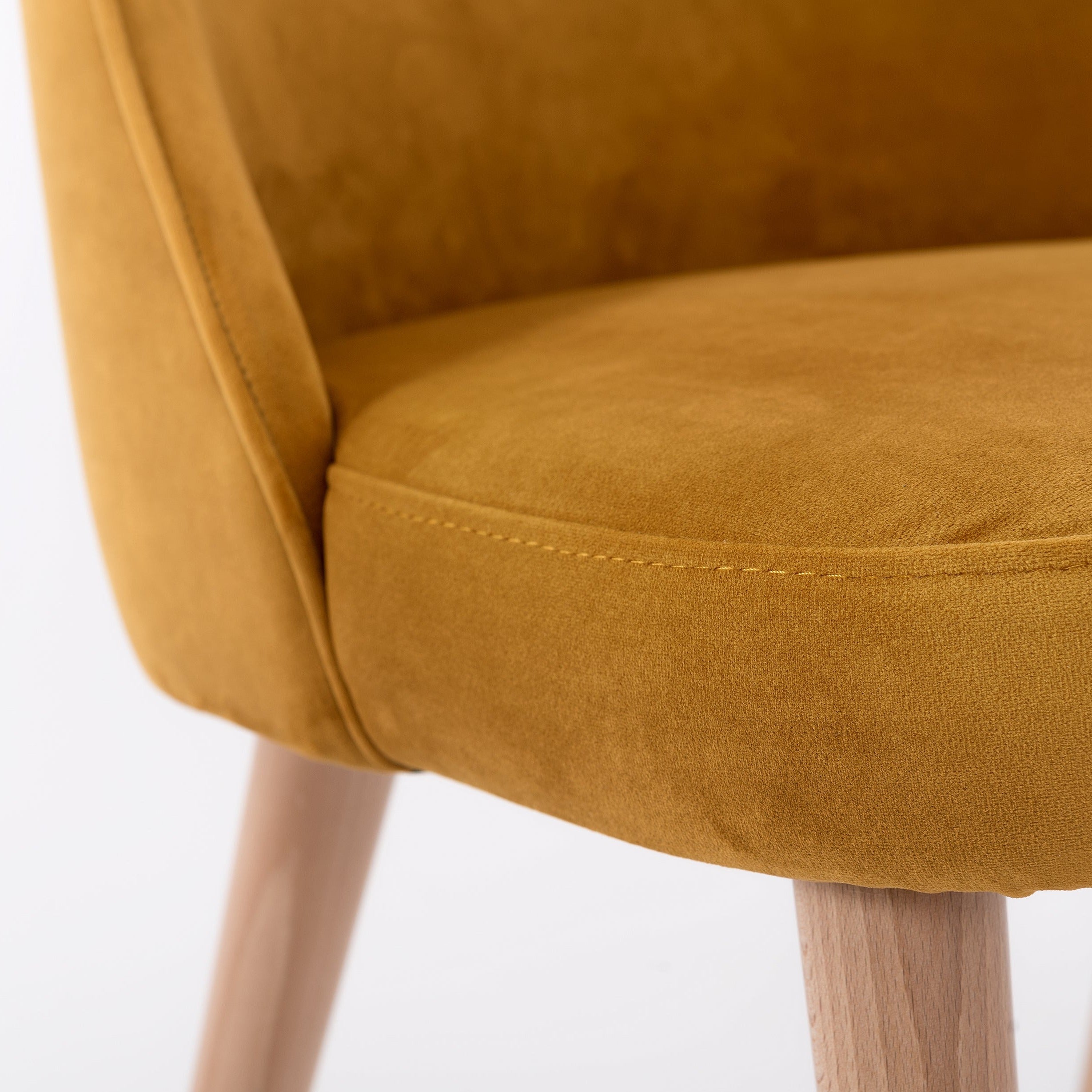 SPRING Armchair Orange Close View