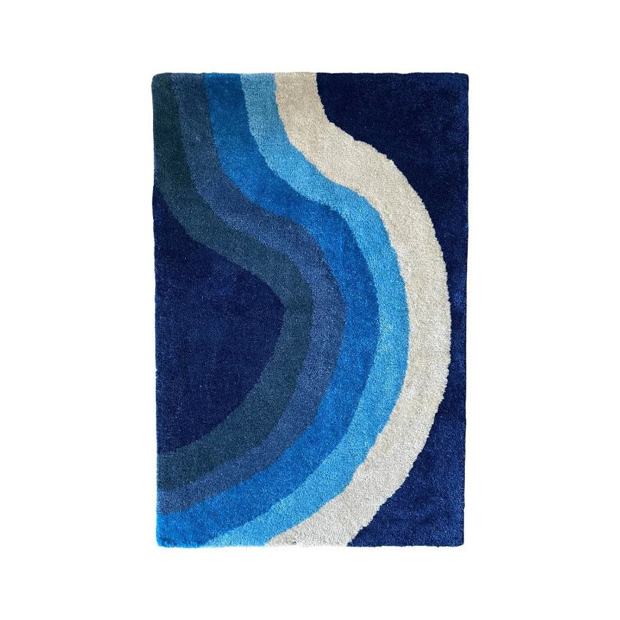 KLEIN Homemade Rug Navy Blue