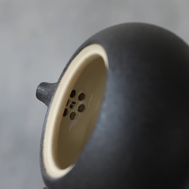 LUWU Théière Chinoise en Céramique Noire