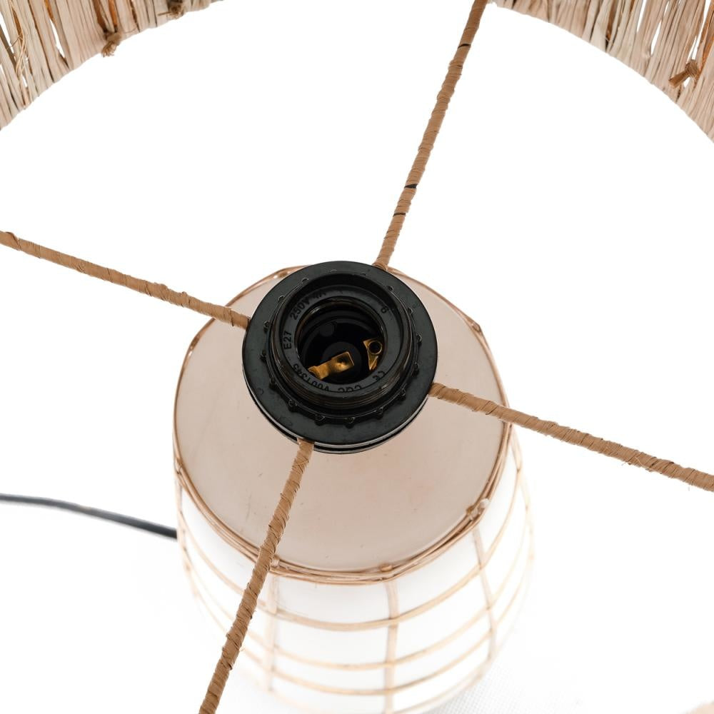 The SKIATHOS Table Lamp - Natural White Close View