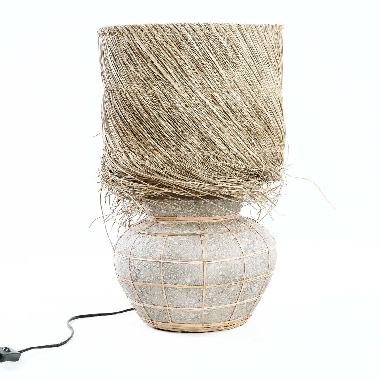 The LIPSI Table Lamp - Natural Concrete