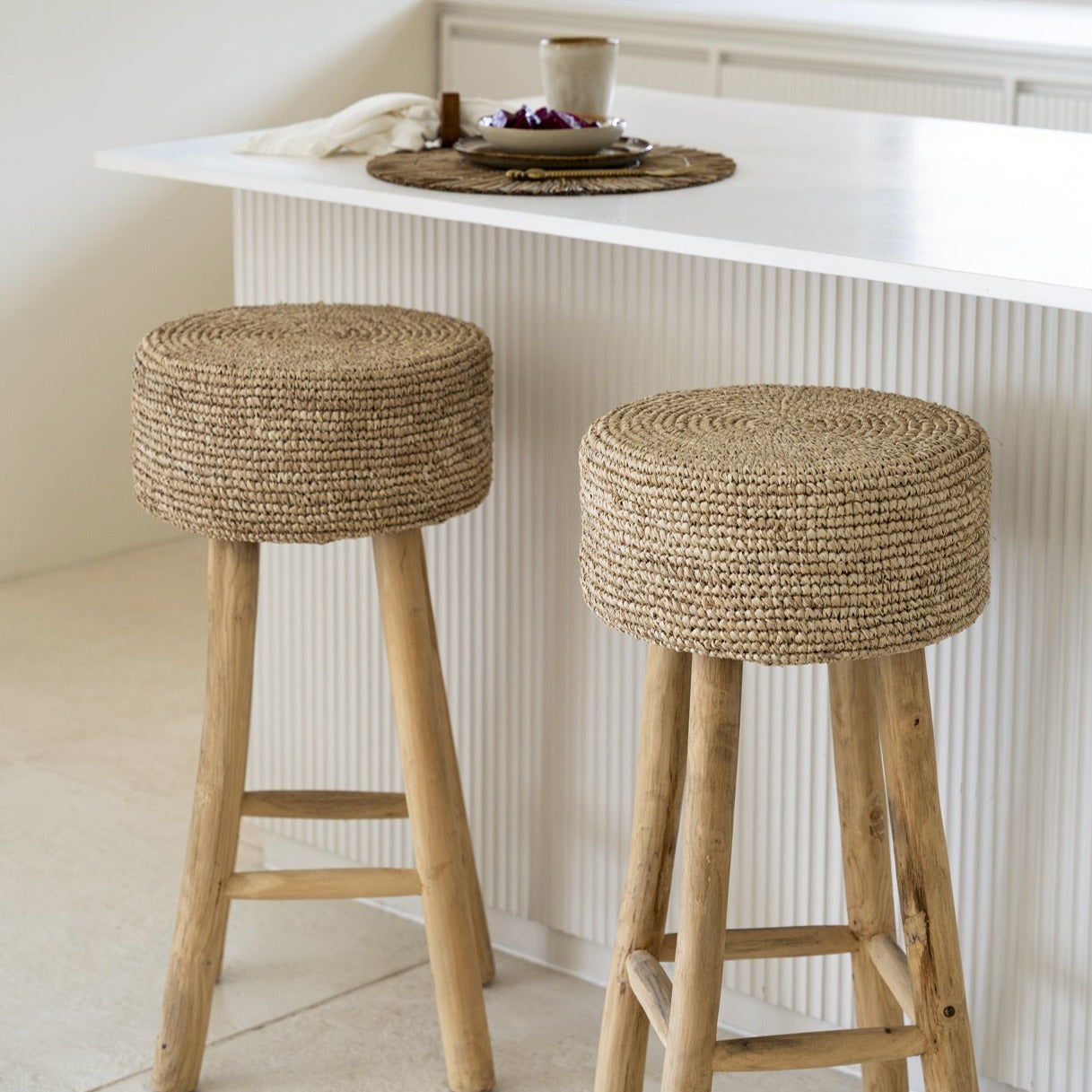 RAFFIA Tabouret de bar