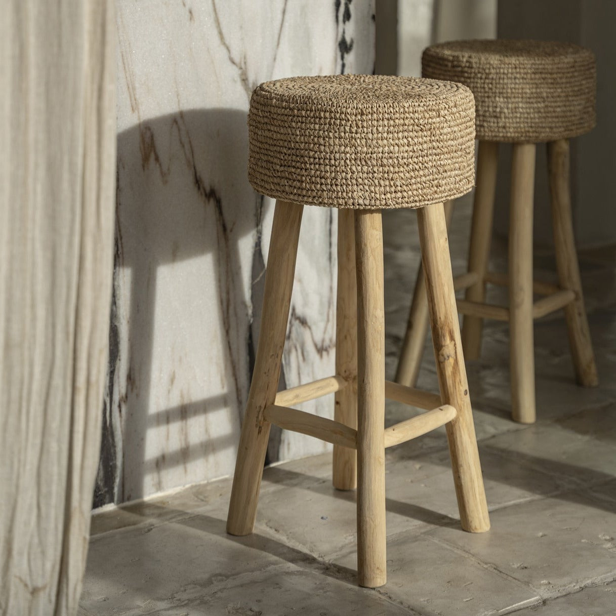 RAFFIA Tabouret de bar