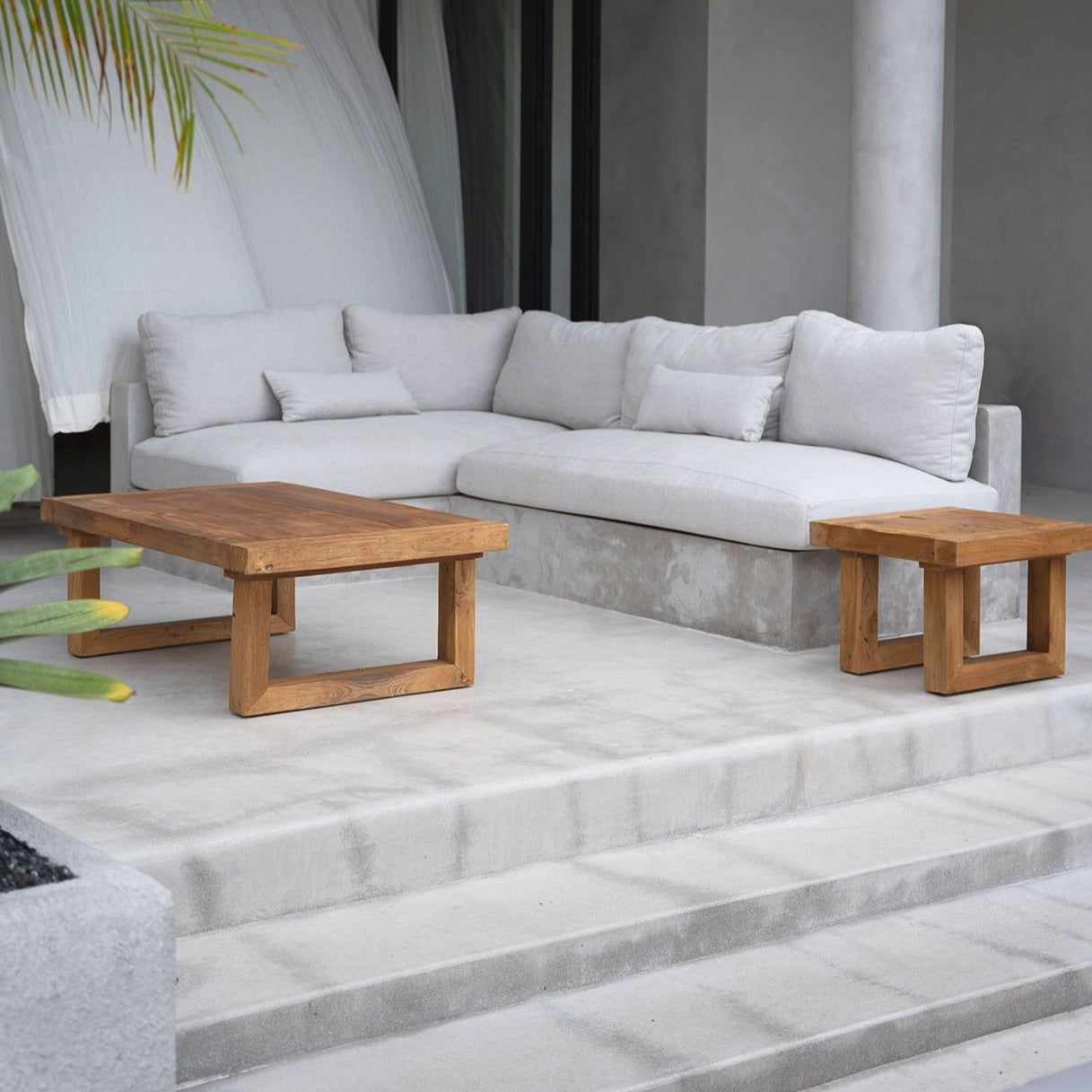 La Table D'Appoint En Teck Recyclé - Naturel