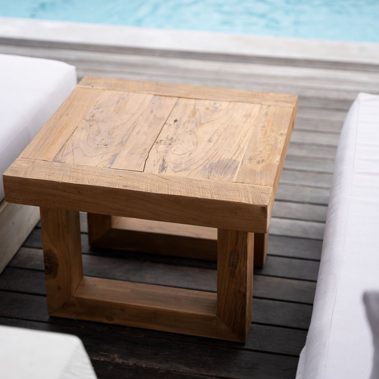 La Table D'Appoint En Teck Recyclé - Naturel