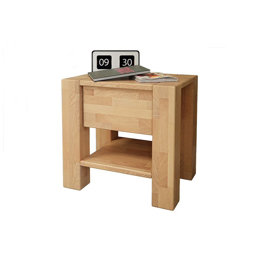 ARUBA Bedside Table Beech Wood