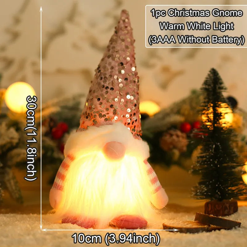 Poupée Gnome sans visage pour la maison de Noël