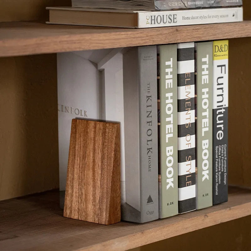 Serre-livres en bois simple