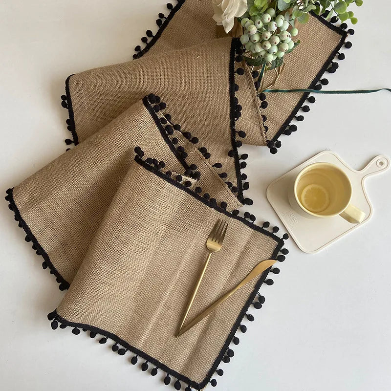 Linge de table beige pour la maison