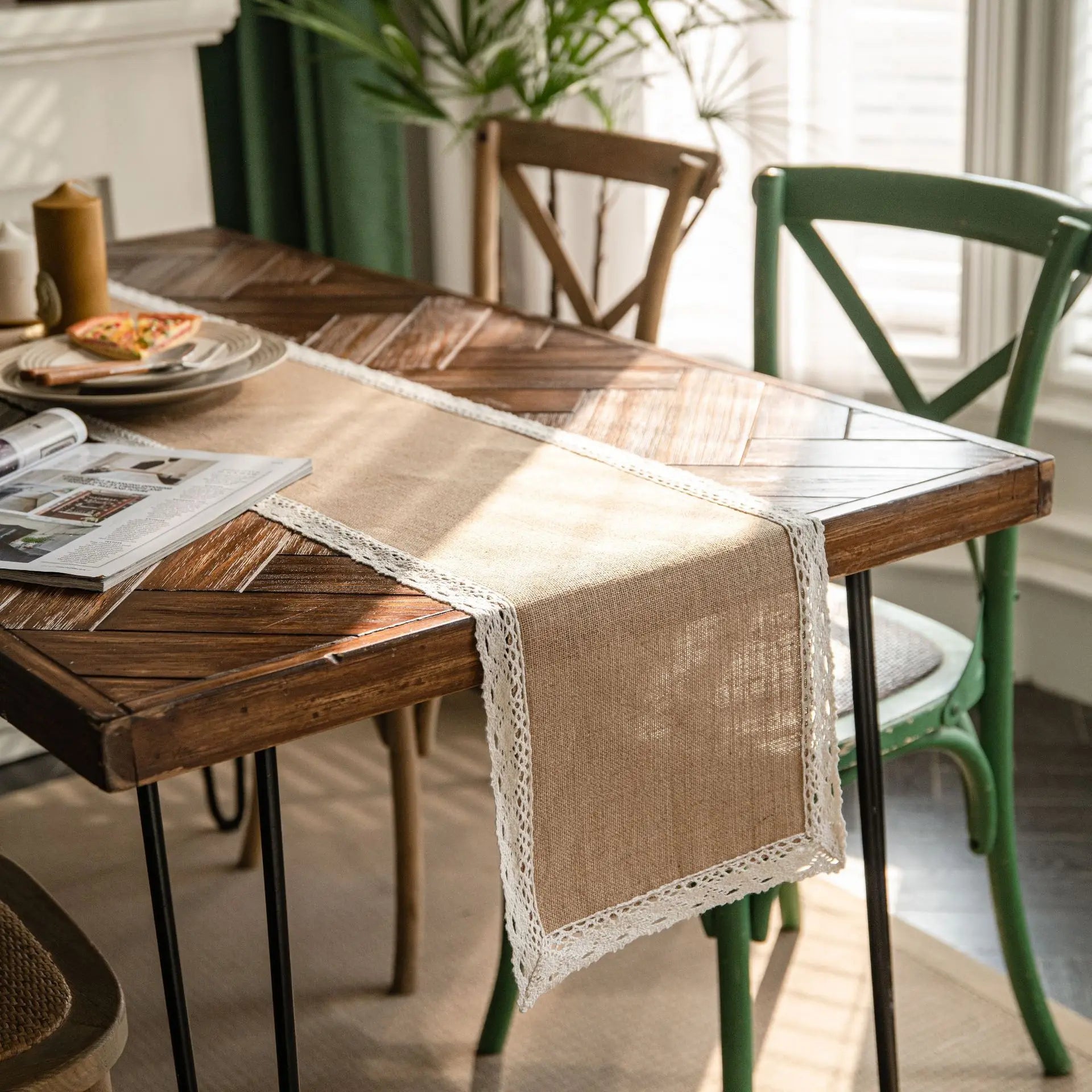 Linge de table beige pour la maison