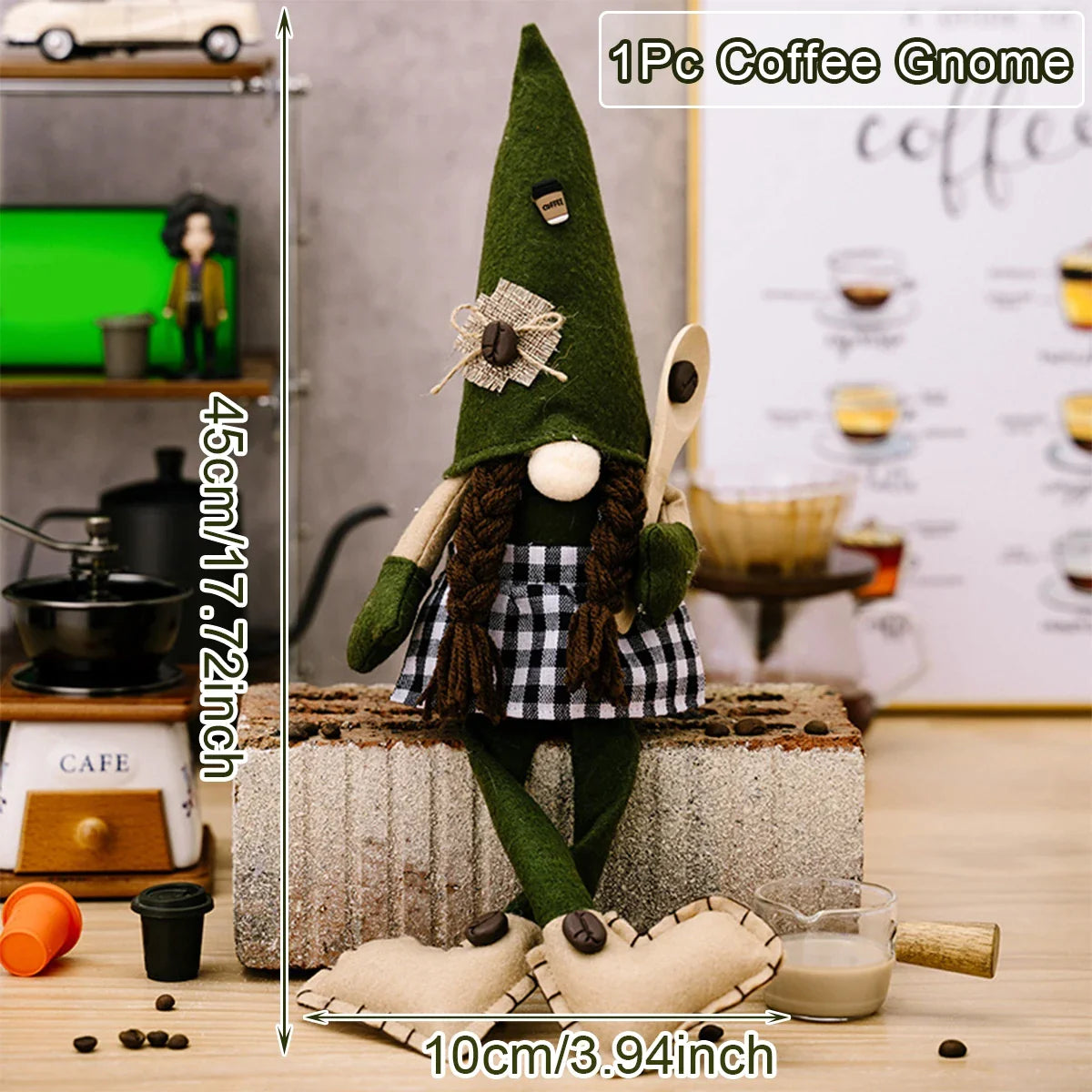 Petit Gnome de Café pour la Décoration