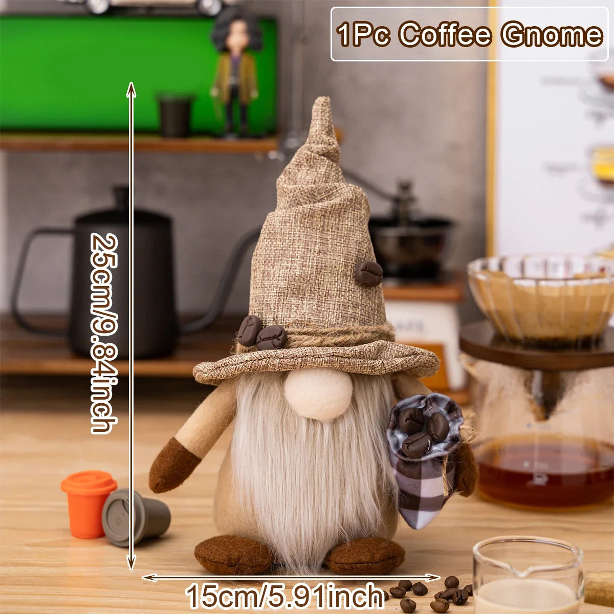 Petit Gnome de Café pour la Décoration
