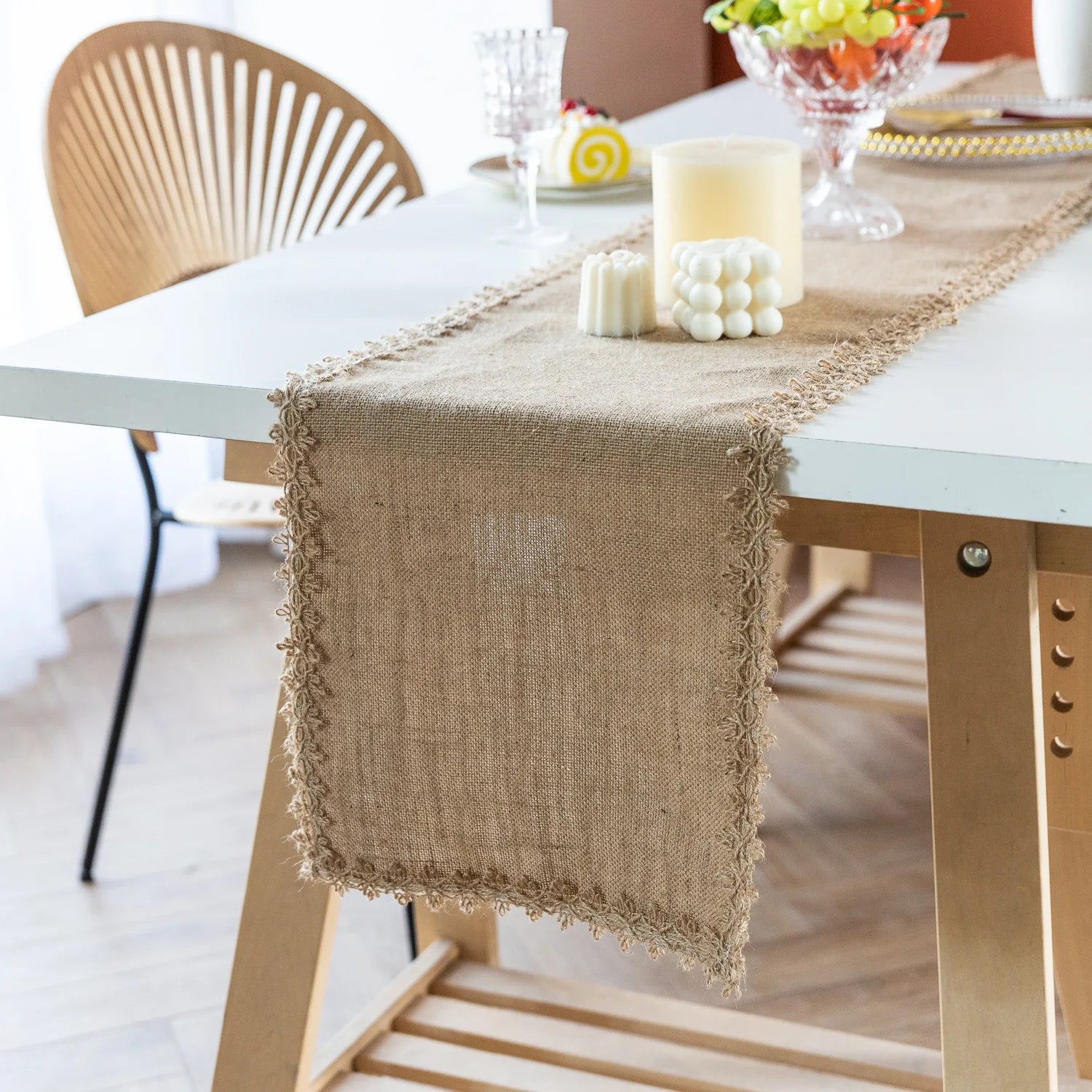 Linge de table beige pour la maison