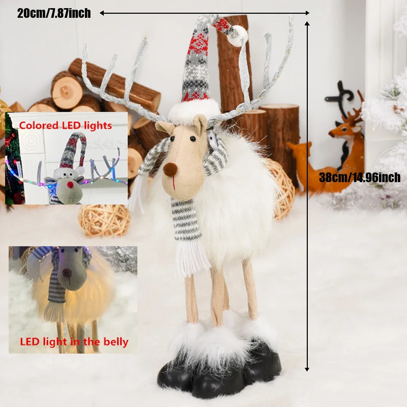 Poupée Renne Rétractable pour Noël