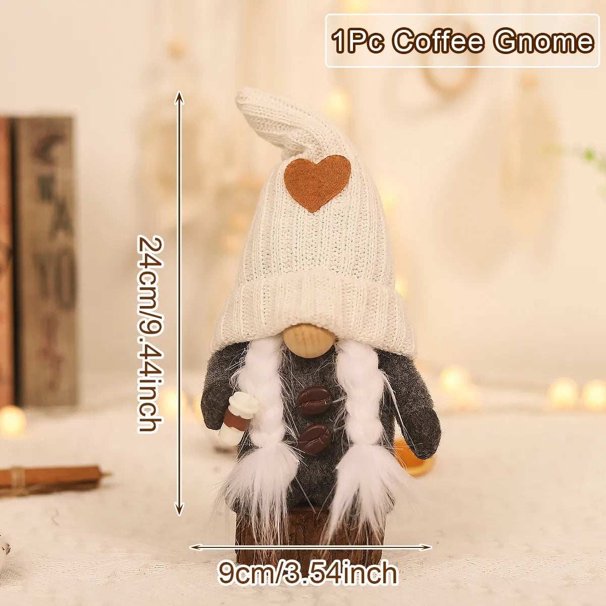 Petit Gnome de Café pour la Décoration