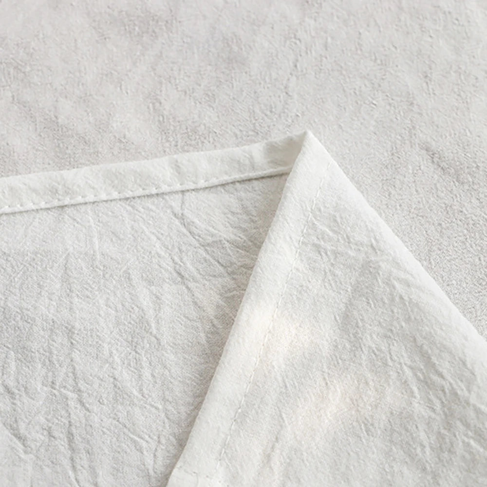 Chemin de table blanc en coton