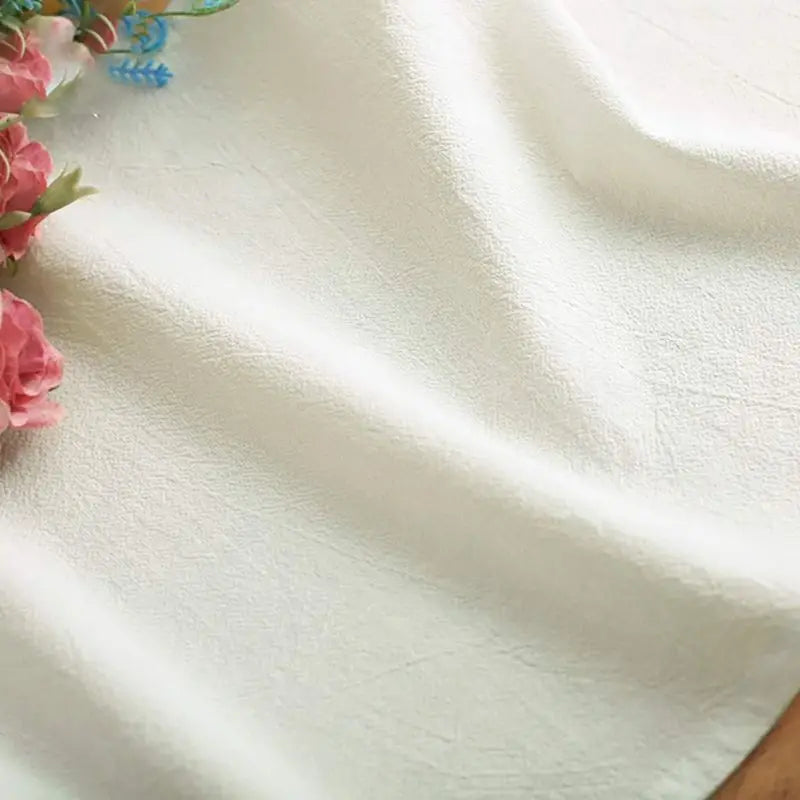 Chemin de table blanc en coton