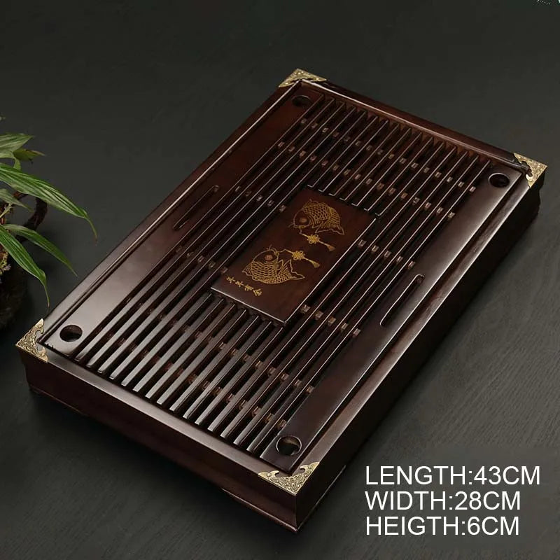 Plateau chinois en bois massif