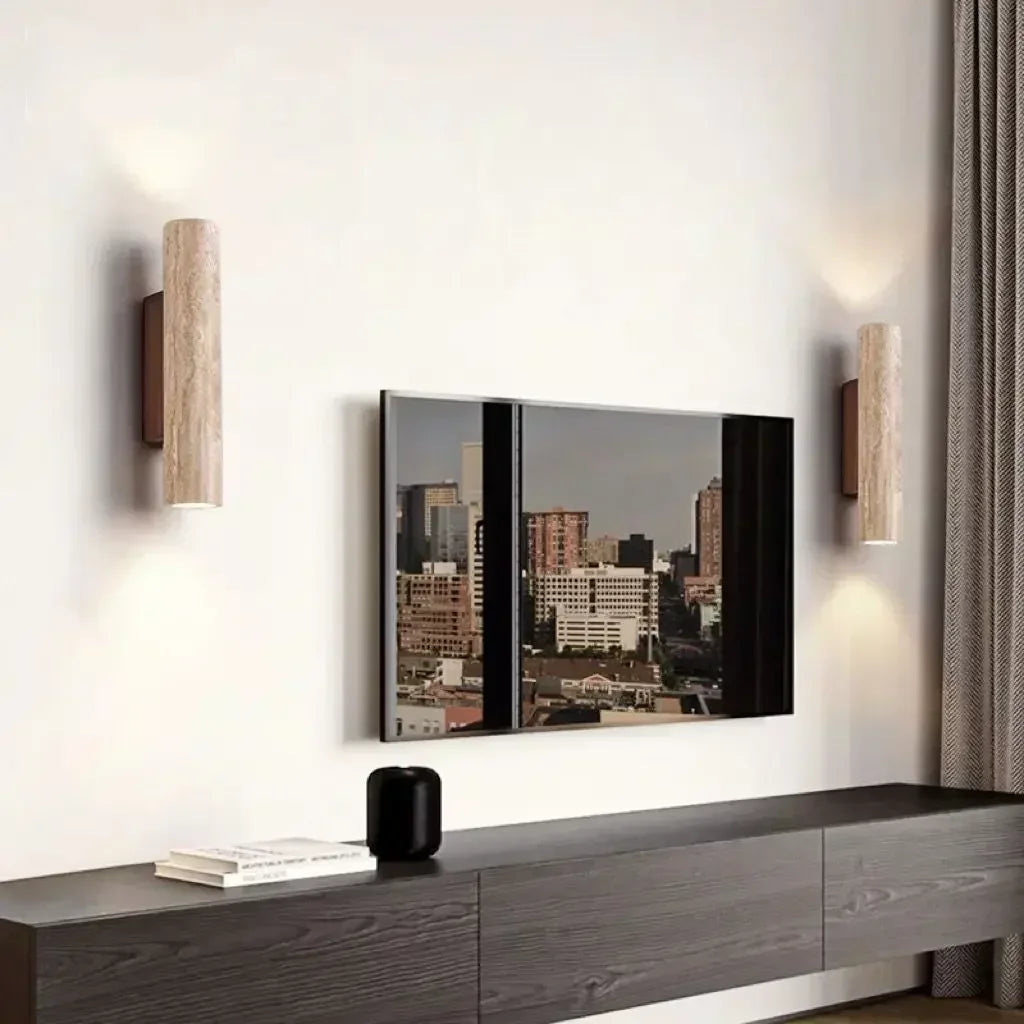 LED Wall Lamp Travertine Natural 2