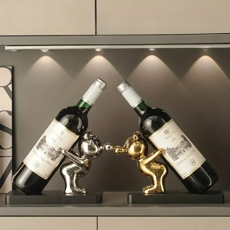 Porte-Bouteille Ours en Céramique