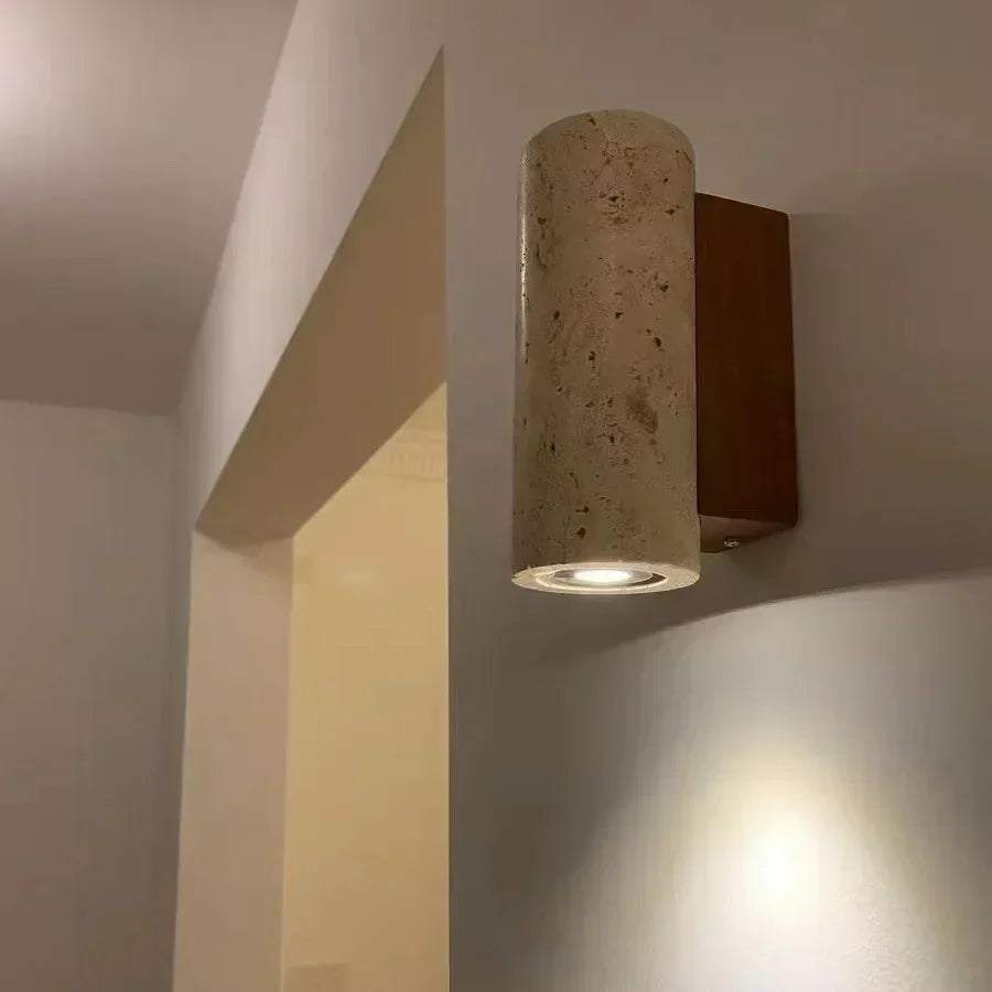 LED Wall Lamp Travertine Natural 4