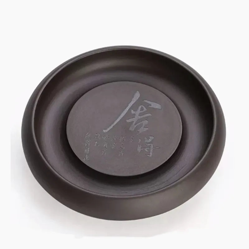 Plateau à thé en rotin tressé à la main