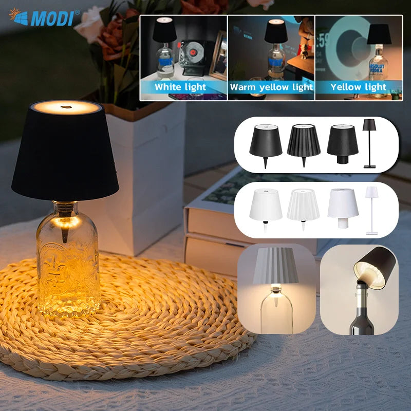 Wireless Bottle Lamp With 3 Colors 3