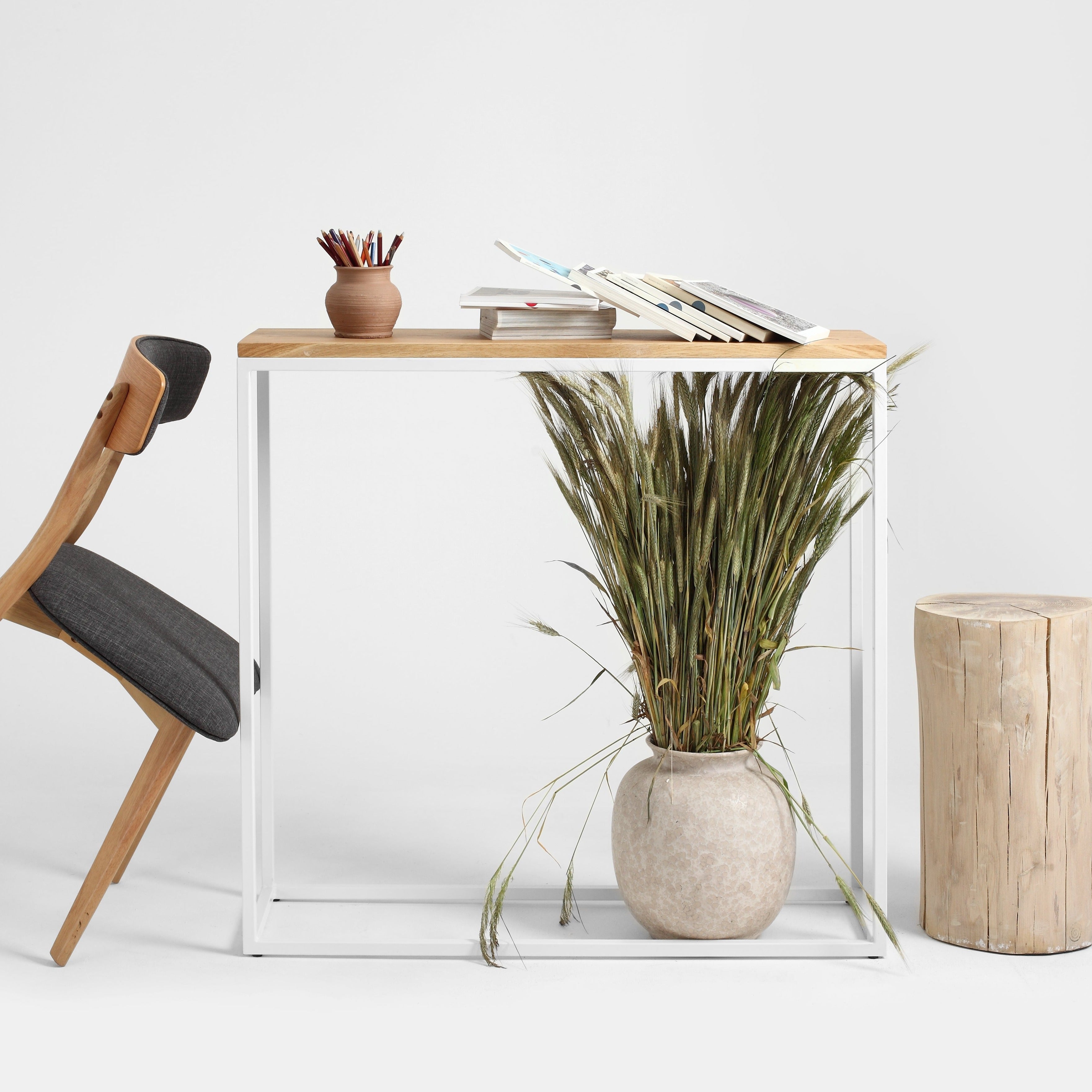 JULITA Console Wood 92 White Interior