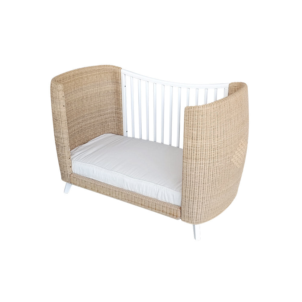 COQUILLAGE Evolutive Bed 60x120 White