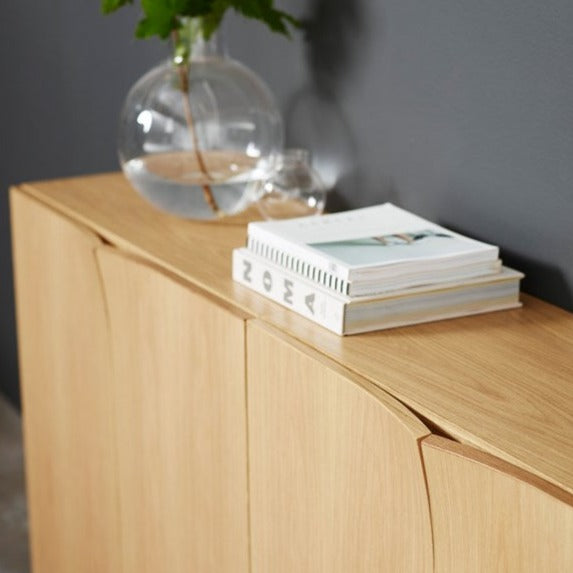 MRS BILL Cabinet natural oak set interior view