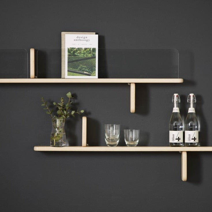 PART Étagère avec rebord en verre