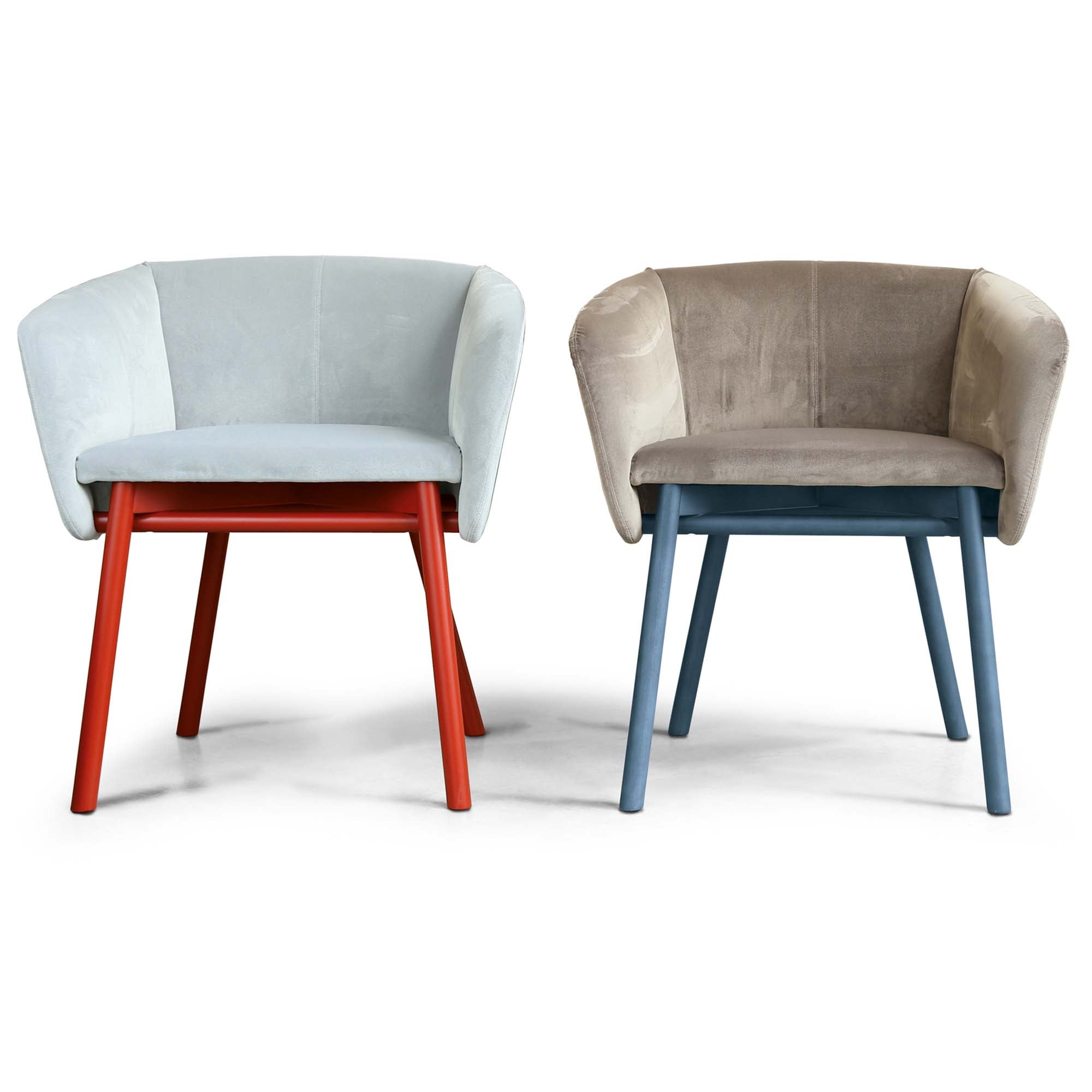 BALU Armchair blue and grey