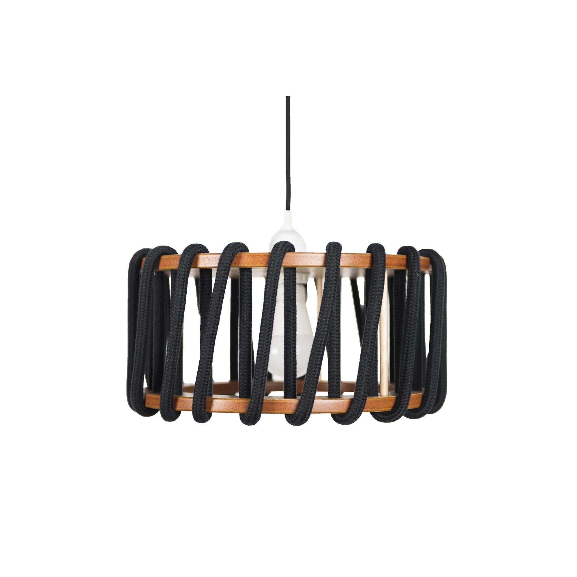 MACARON Pendant Lamp Black 30 cm front macro view