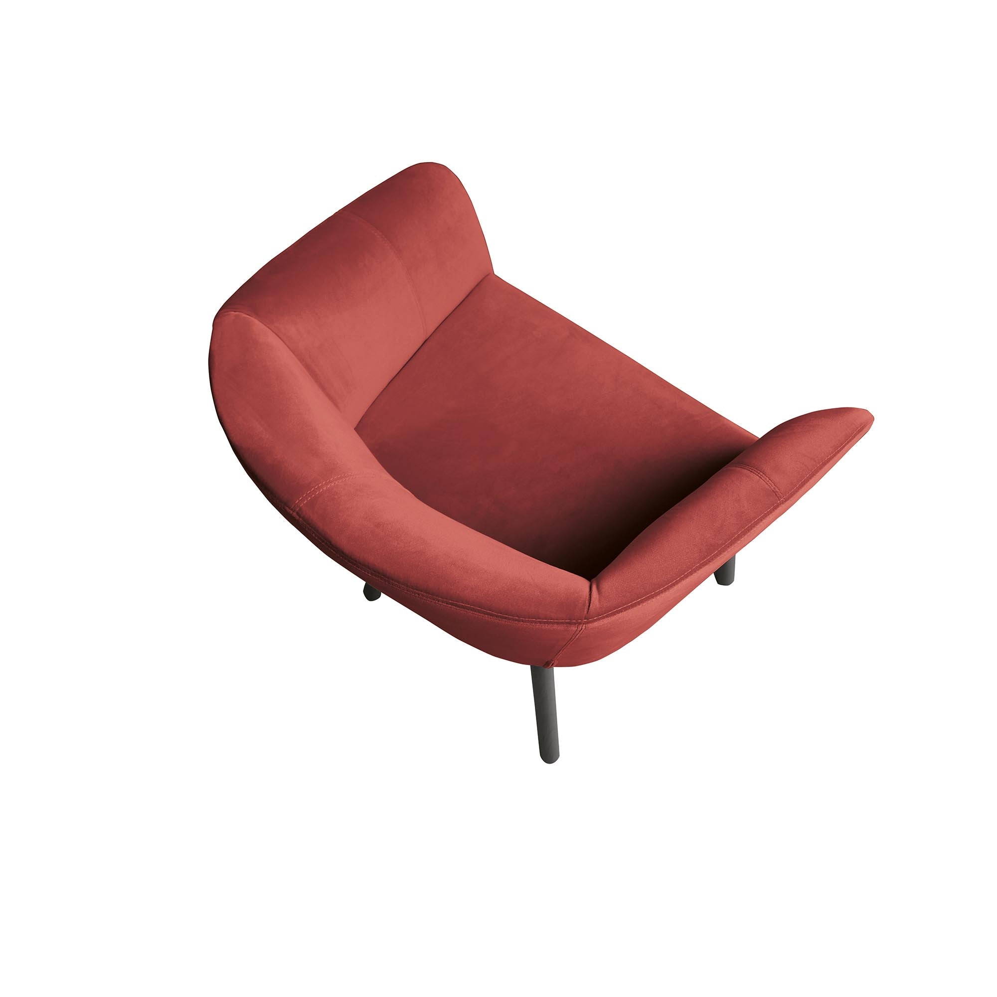 BALU Armchair purple top view