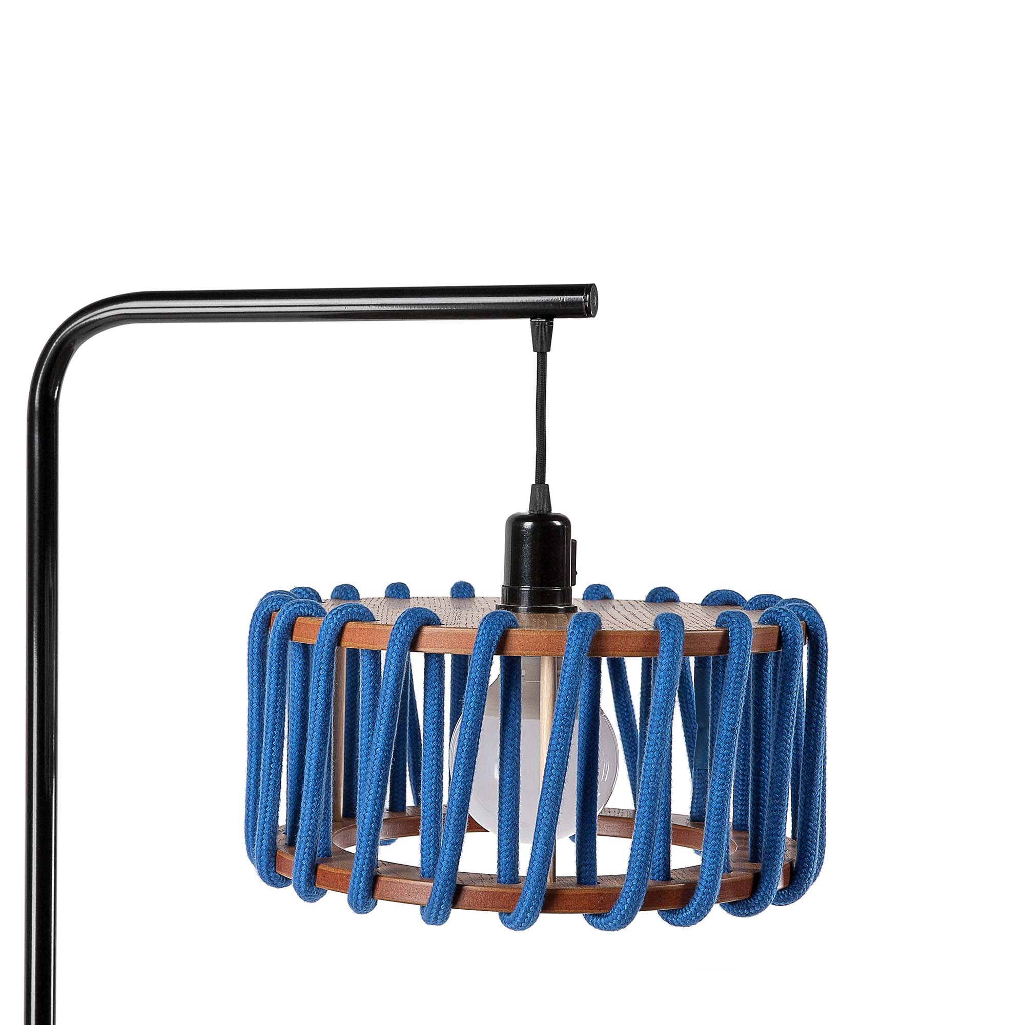 MACARON Floor Lamp Black-Blue 30 cm side closer view
