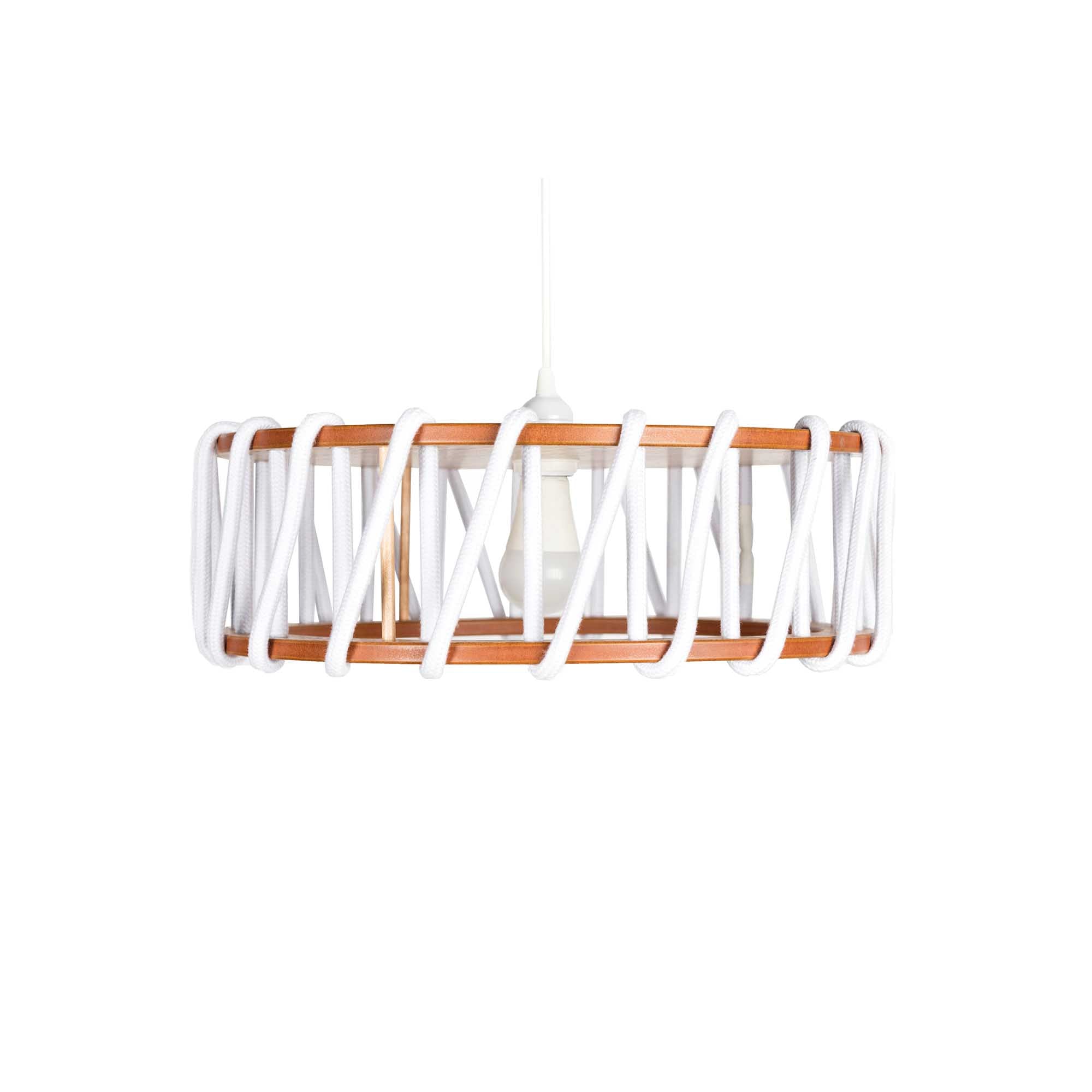 MACARON Pendant Lamp White 45 cm front close view