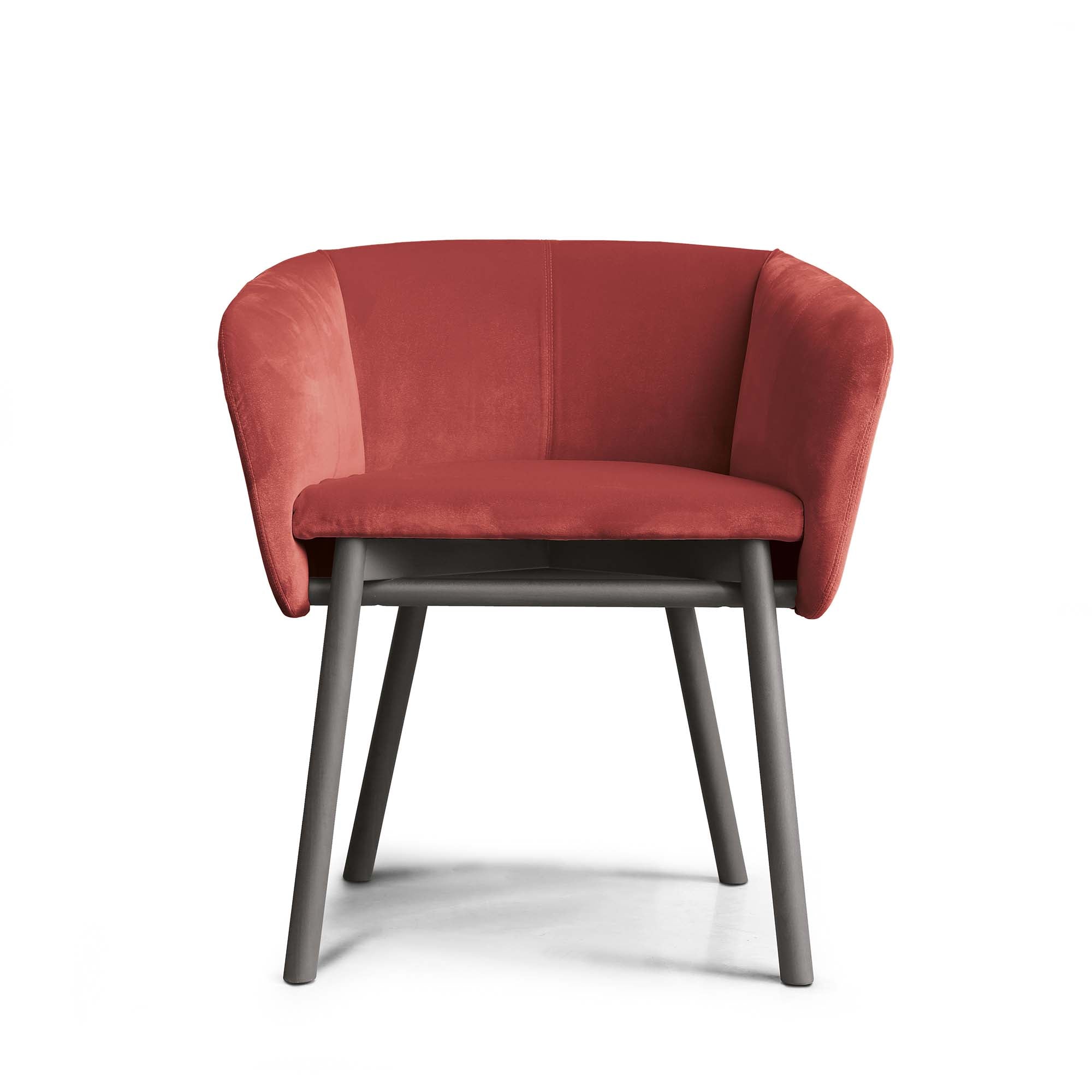 BALU Armchair purple front view