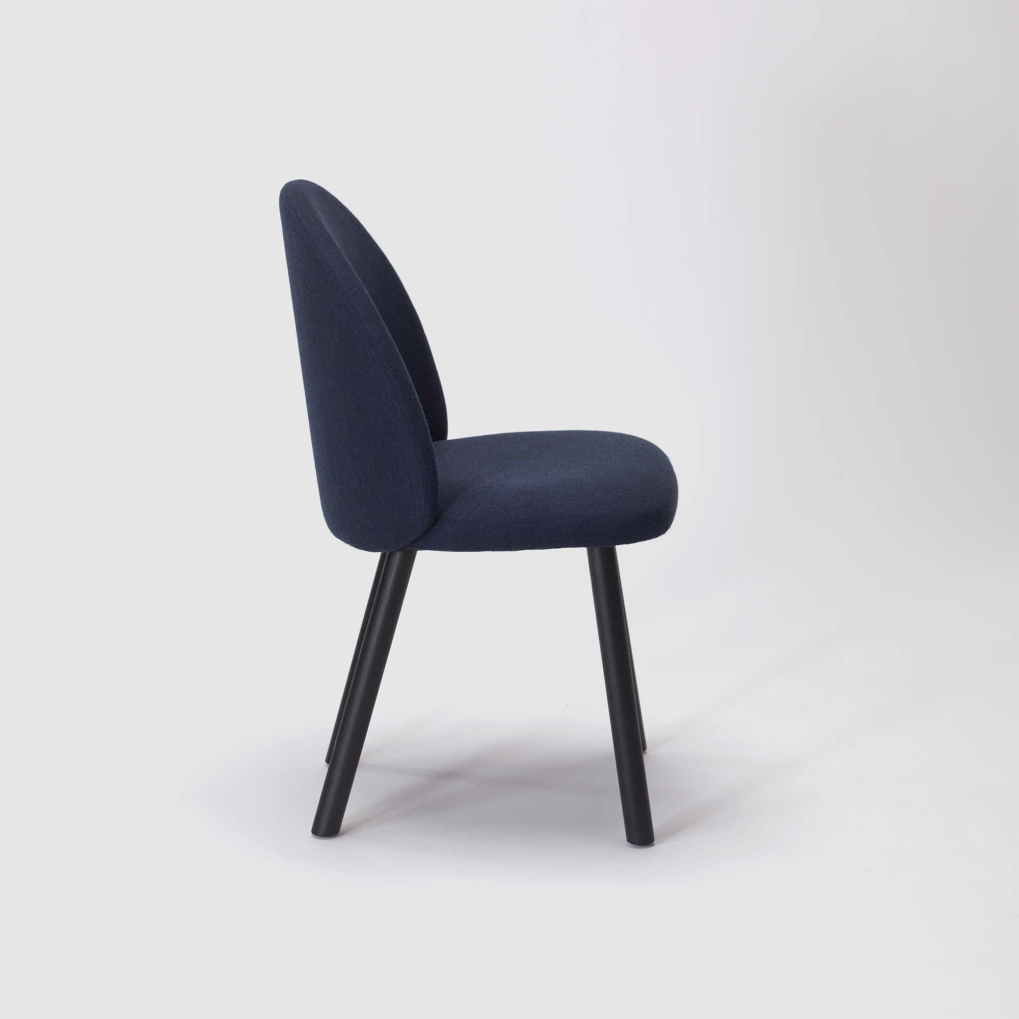 NASU Chaise D'appoint Noir-Bleu Marine