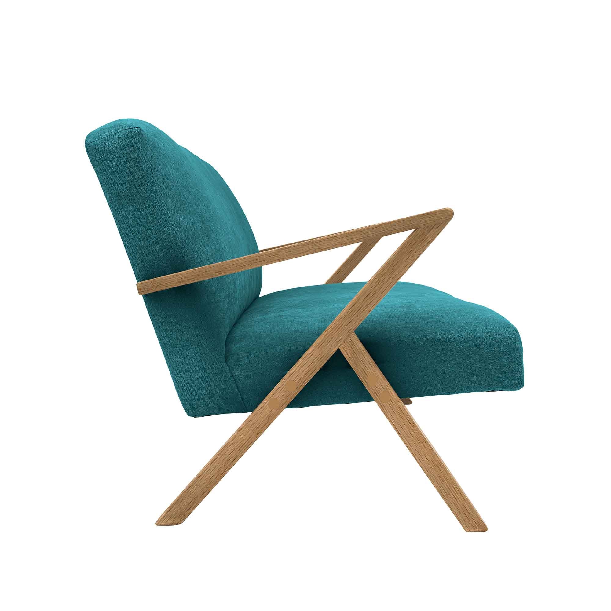 RETROSTAR Canapé 4 places Structure en bois de chêne, coloris naturel