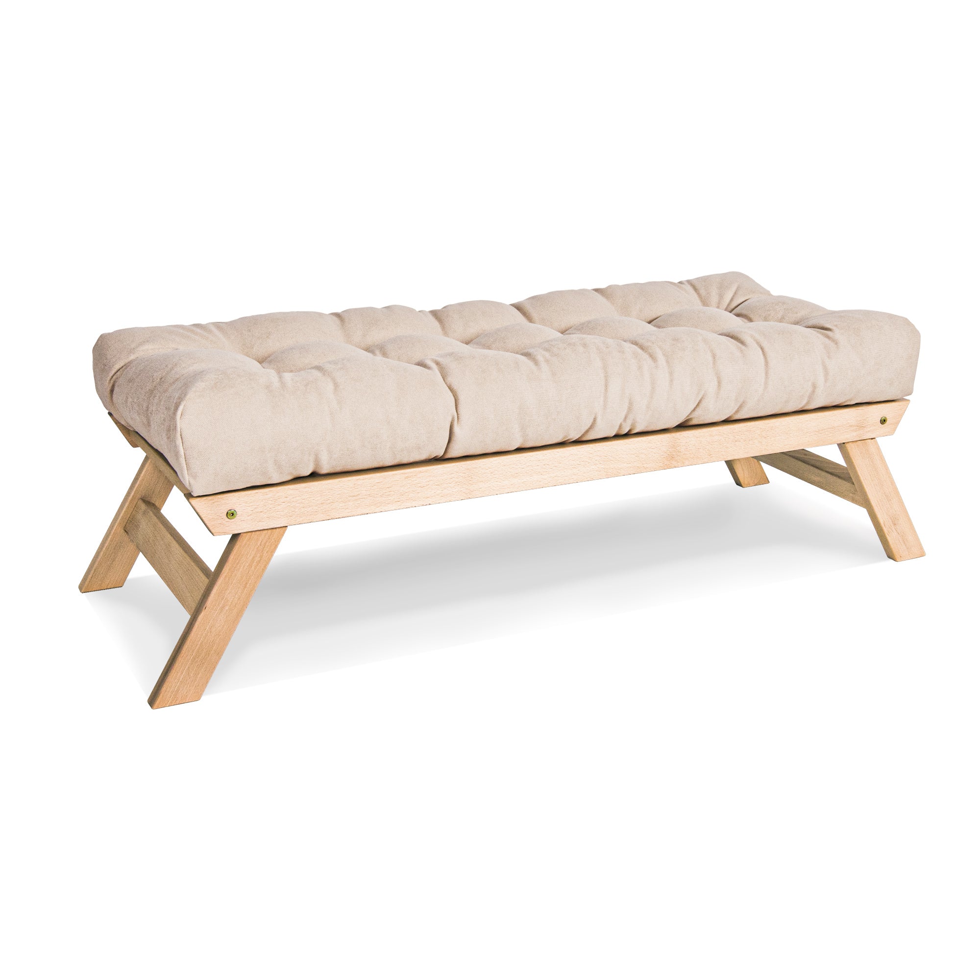 ALLEGRO Banc En Bois Avec Coussins