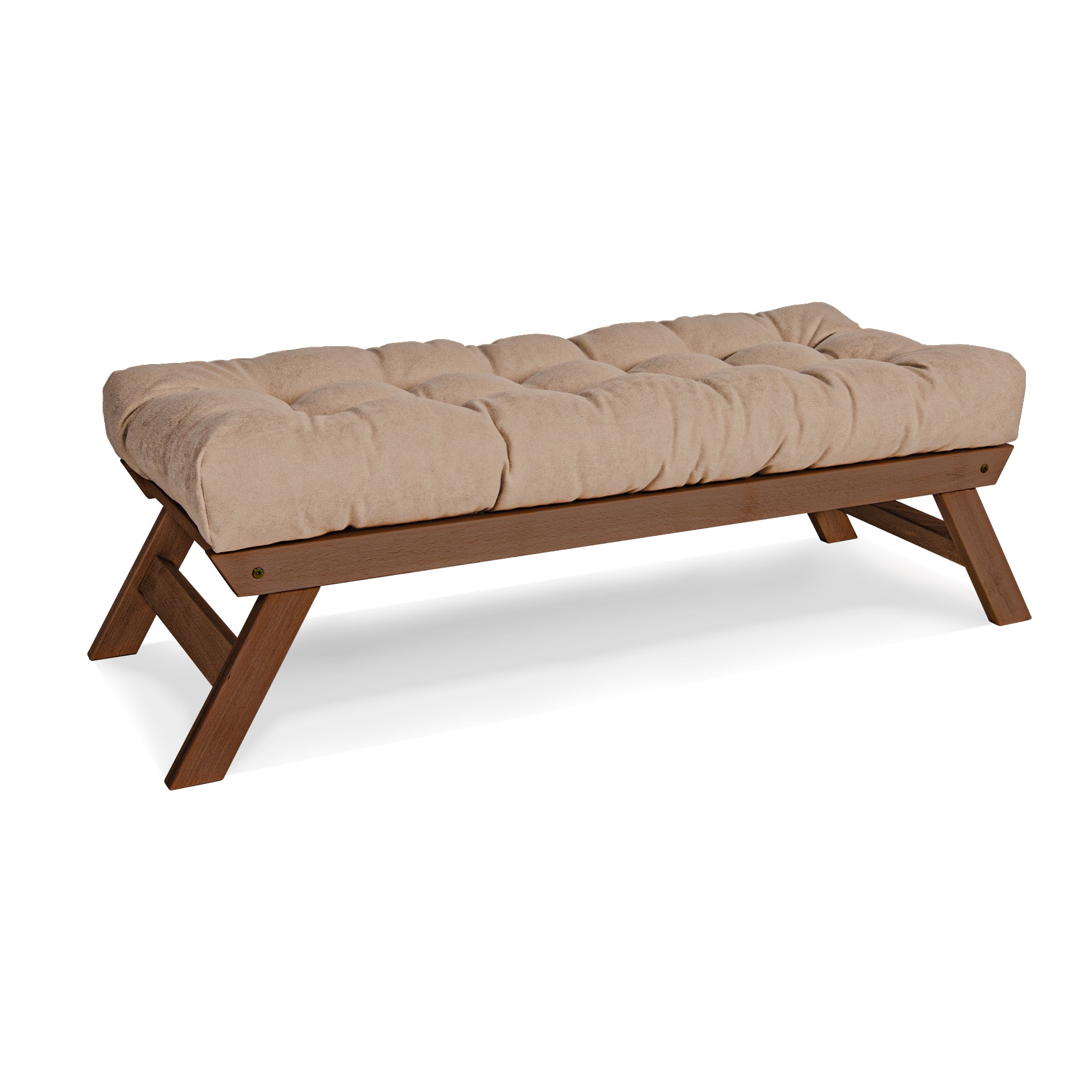 ALLEGRO Banc En Bois Avec Coussins