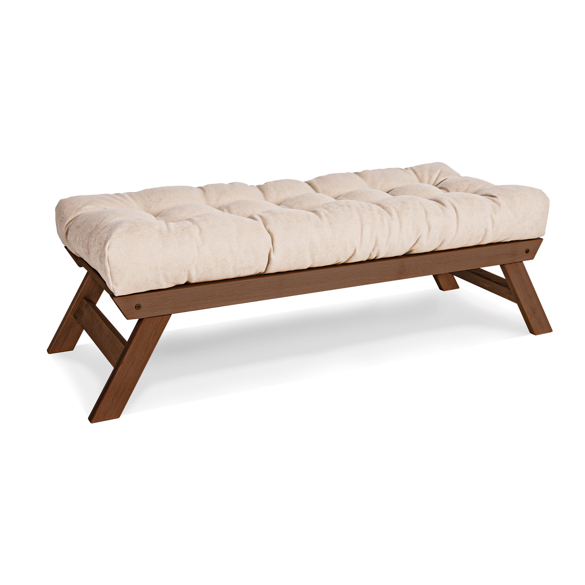 ALLEGRO Banc En Bois Avec Coussins