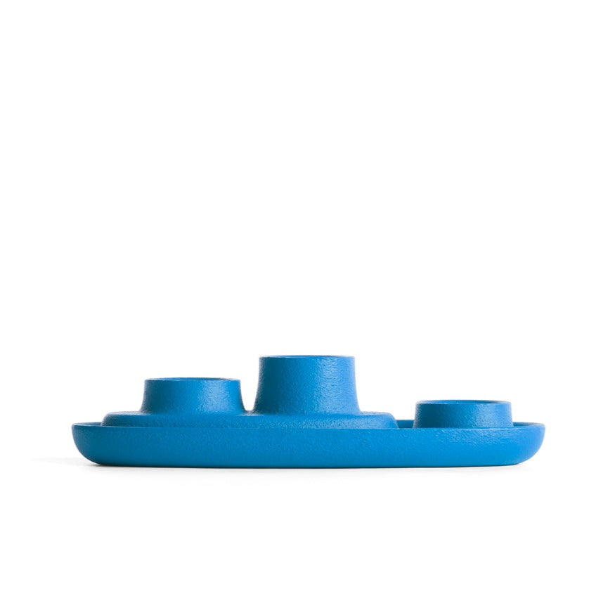 AYE Candle Holder 3 Funnel-blue