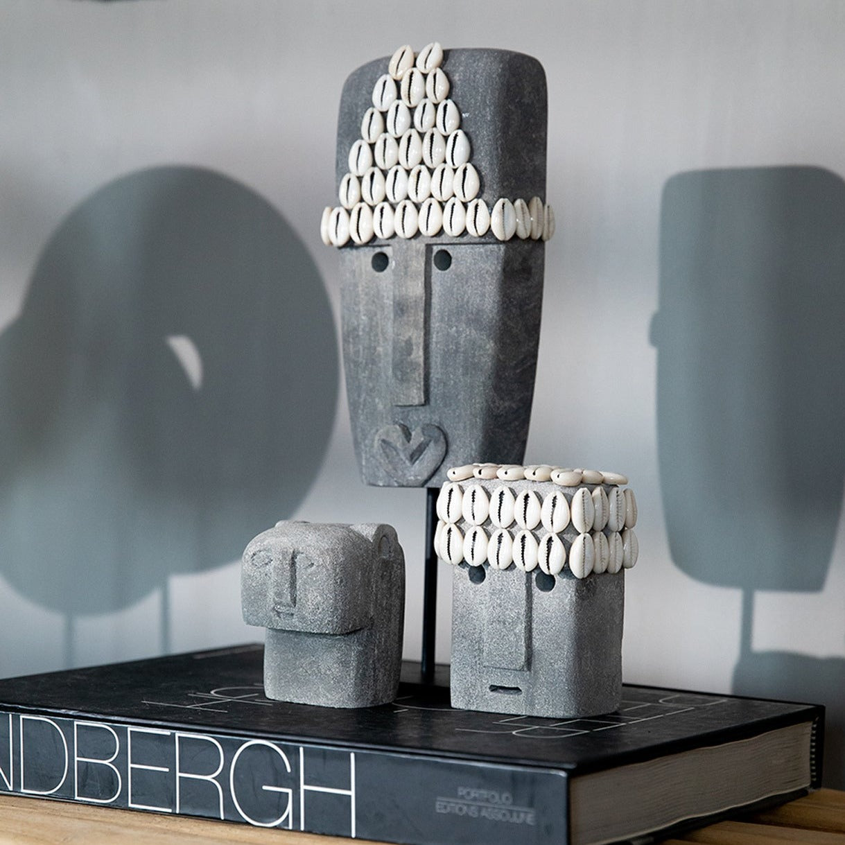 THE SUMBA STONE Statue #18 half-side interior view of set