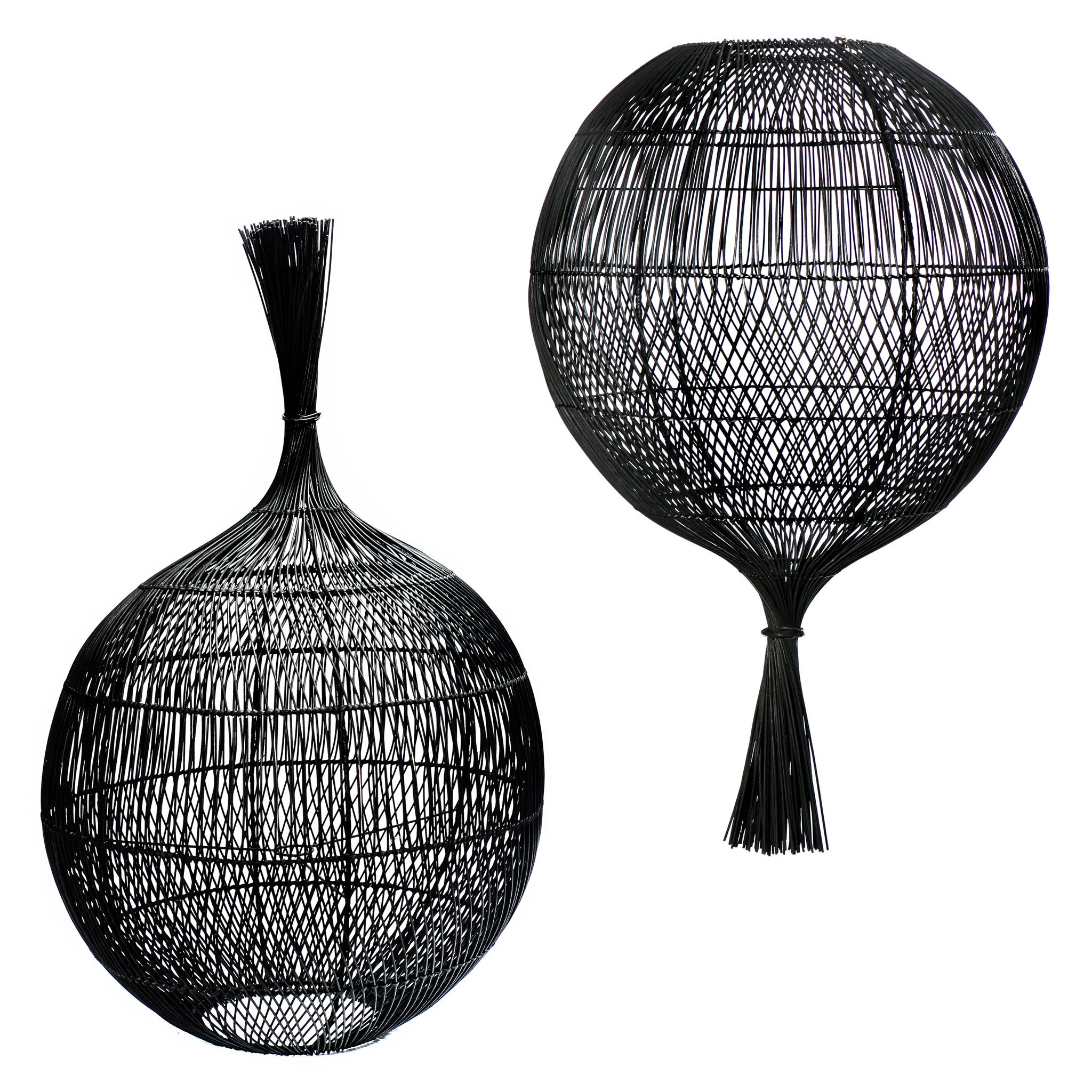 THE WONTON Floor Lamp Pendant Black set