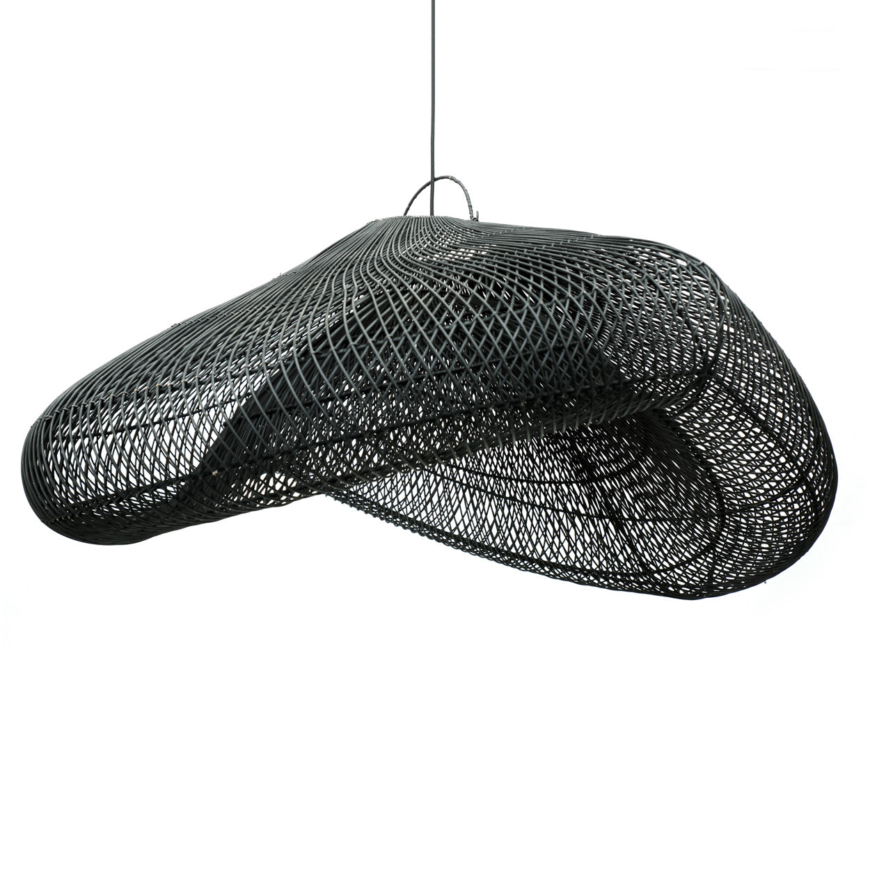 THE CLOUD Pendant Black extra large half-front view