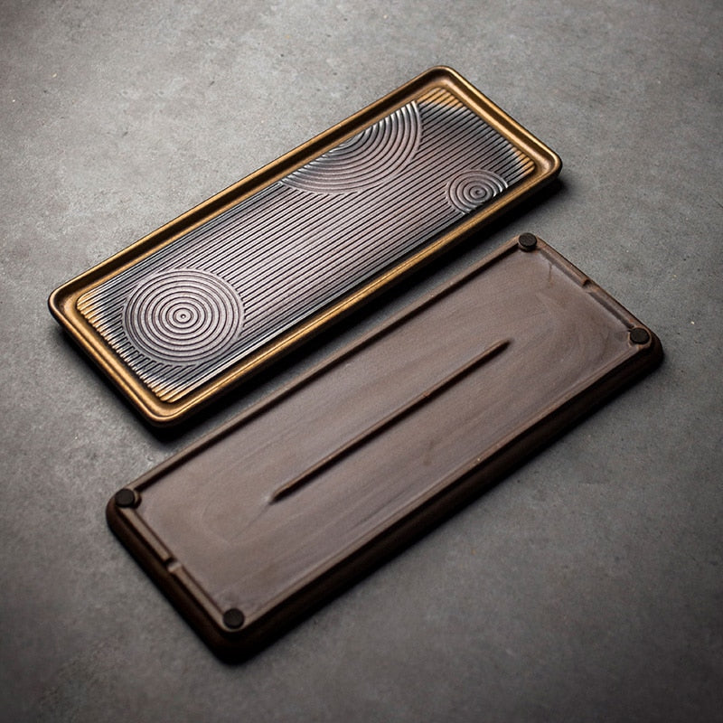 Handmade Authentic Tea Tray rectangle top and bottom