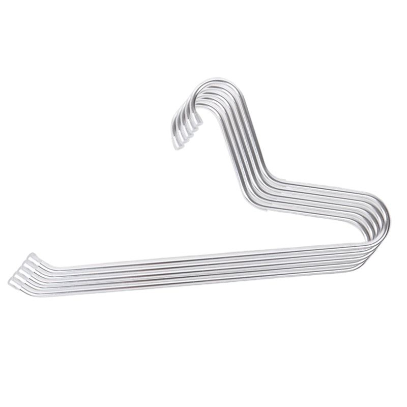 Aluminum Alloy Trousers Hangers silver set